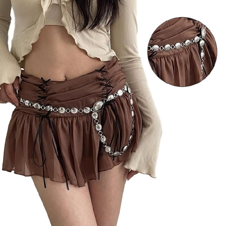 Ethnic Waist Chain for Women Banquet Seaside Ladies Waist Skinny Dress Belt