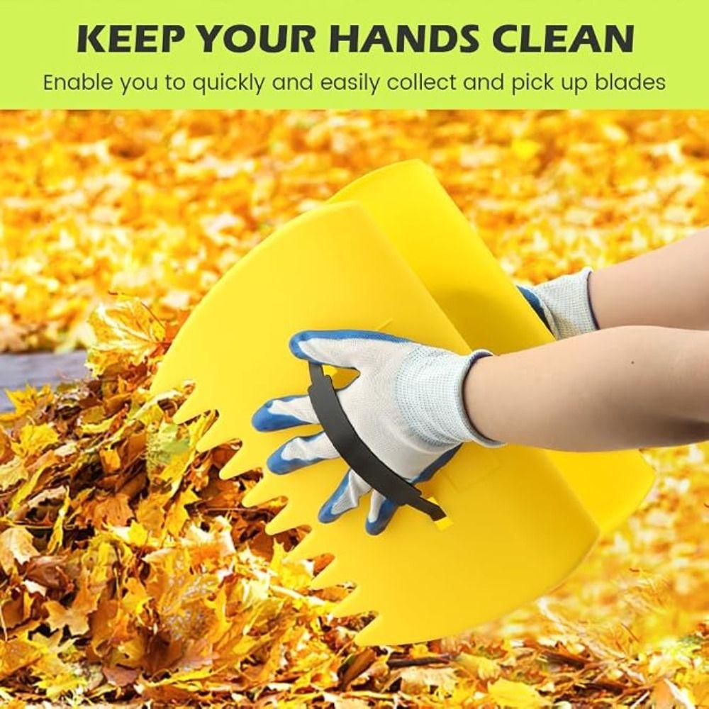 Hand Held Leaf Rake Portable Garden Leaf Collector Easy To Use Outdoor Leaf Trap Garden Hand Tools