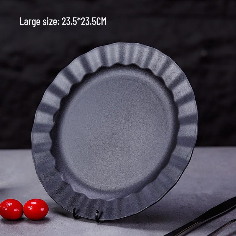ZISIZ Stainless Steel Three-Compartment Serving Plate