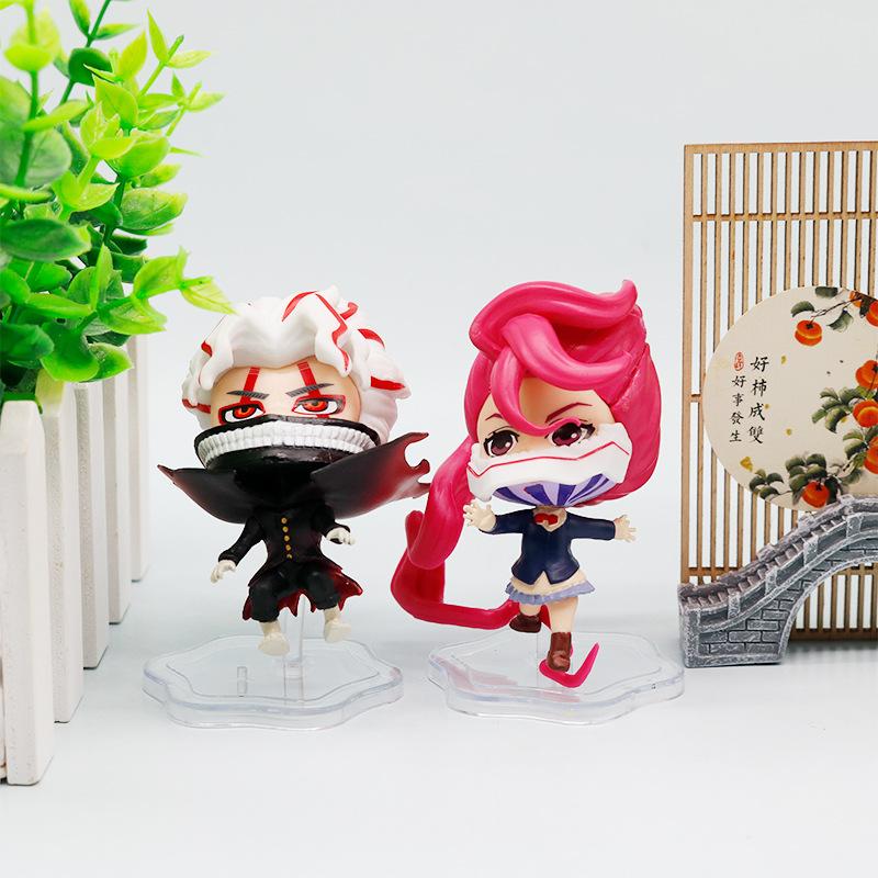 6 peças Dandadan anime Erkallen Estátua modelo Versão Q Figura de Ação Modelo de PVC Brinquedo Colecionável Decoração Presente de Mesa. Presentes de Brinquedo