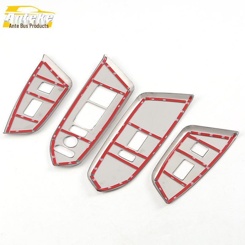 CRV 17-21 Decorative Glass Lift Frame Window Armrest Switch Sticker