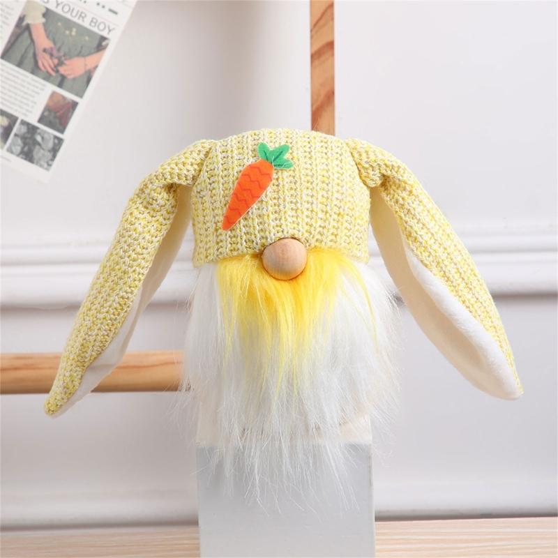Easter Gnome Rabbit Doll Reusable Spring Ornaments for Festive Decor Faceless Doll Kids Gift