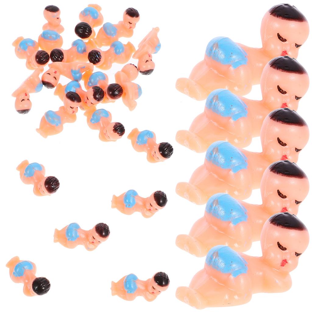 20Pcs Shower Sleeping Ornaments Plastic Miniature Sleeping Decorations Home Party Room Decor Bright Colors
