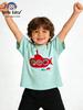 Cross-border 2023 Spring/Summer Boys' Cartoon Submarine Embroidered Short-Sleeve T-Shirt