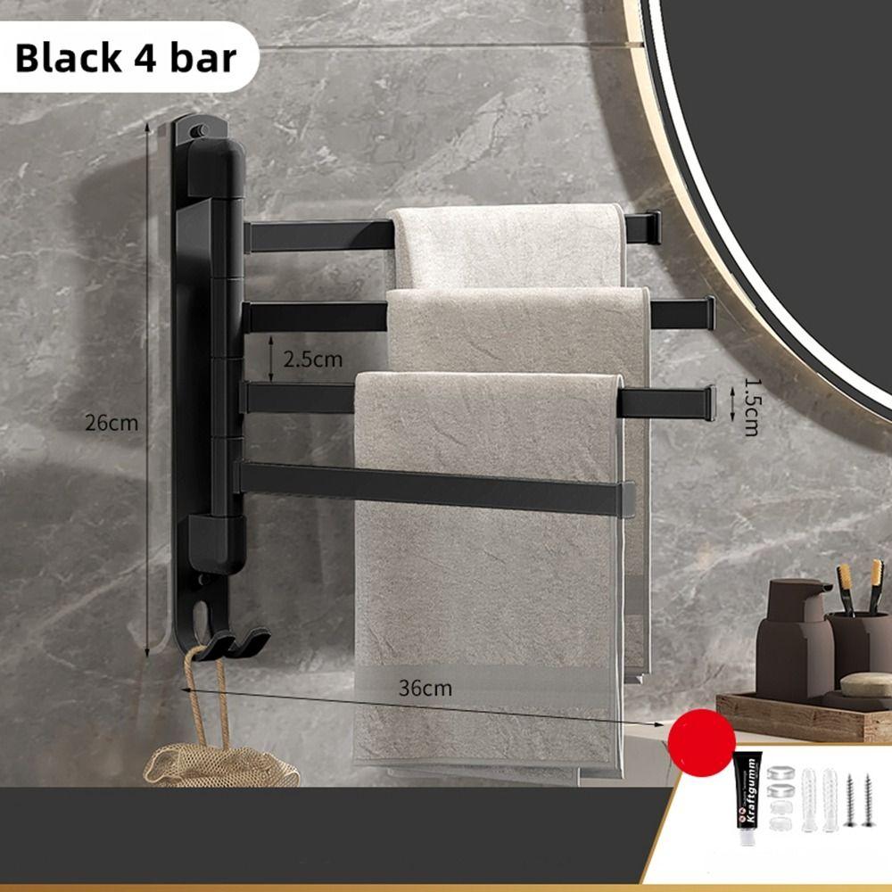 Steel Folding Kitchen Shelf With Hook Wall Mounted Towel Bars Hanger Towel Rack Towel Holder