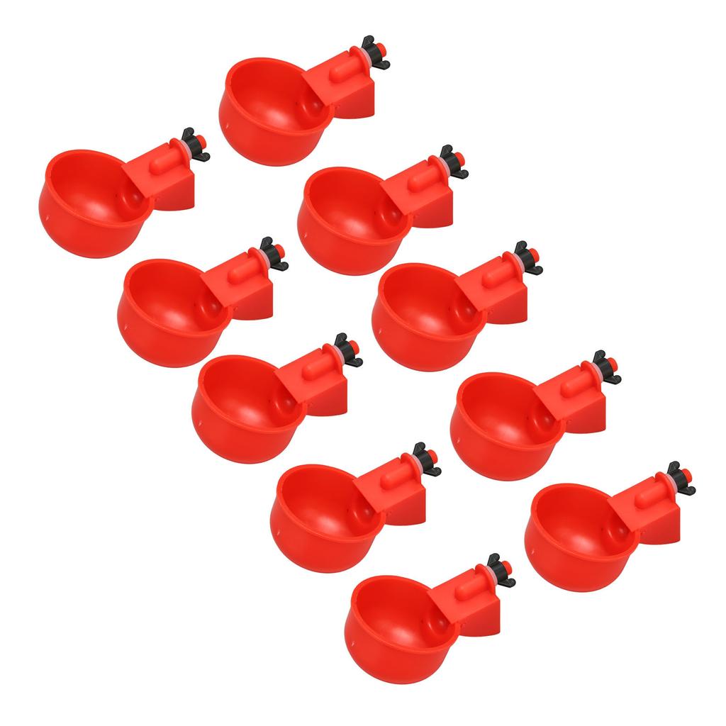 10Pcs Automatic Chicken Water Cups Adjustable Water Volume Prevent Deformation Thread Chicken