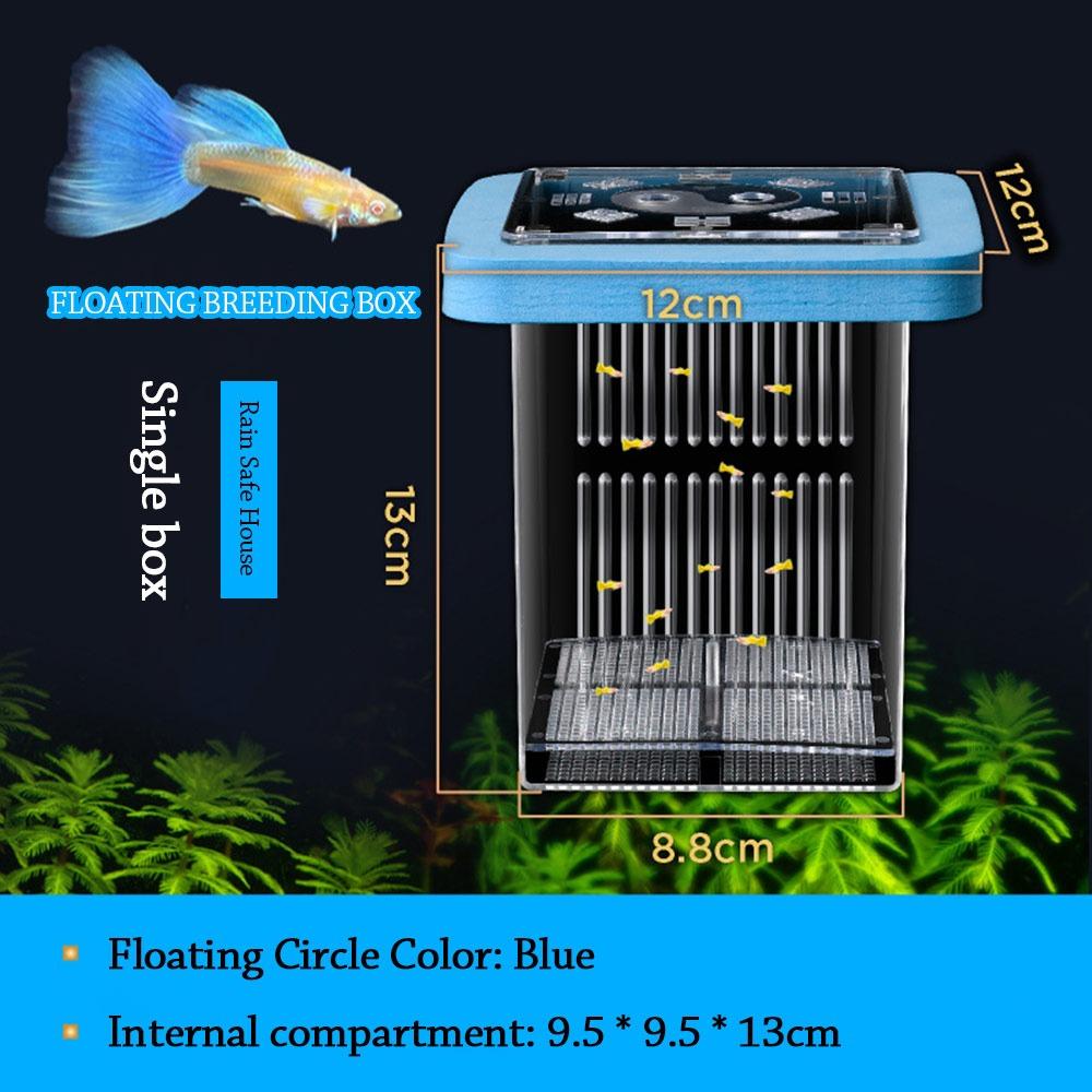 Transparent Fish Breeder Box Clear Frame Floating Hatching Box Aquarium Hatchery Accessory