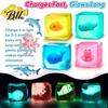 Cube Sensory Toy Glow-in-the-Dark Stress Toy, Relief Squeeze Luminous Ocean Animal Clear with Sea Inside Adults Toys