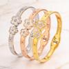 Large and Small Flower Fashion Women's High-end Titanium Steel Jewelry Bracelet