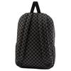 Vans Large Capacity Travel Commuter Polyester Backpack Regular Women backpack Black Checkered VN000GP1DWU