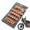 Motorcycle Decoration Caps Motorcycle Nuts Bolts Covers Motorcycle Screw Hat Covers 30pcs 5 Colors