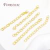 5CM Brass Extension Chain 18K Gold Plated Bulk Bracelet Tail Chain Connector DIY Chains Accessories Supplies For Jewelry
