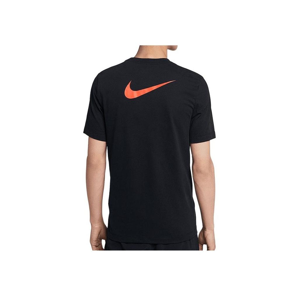 Nike Sports Lifestyle Series High-Performance Basketball Round Neck Breathable Fashion Sports Short Sleeve T-Shirt Men Tops Black CI9084-010