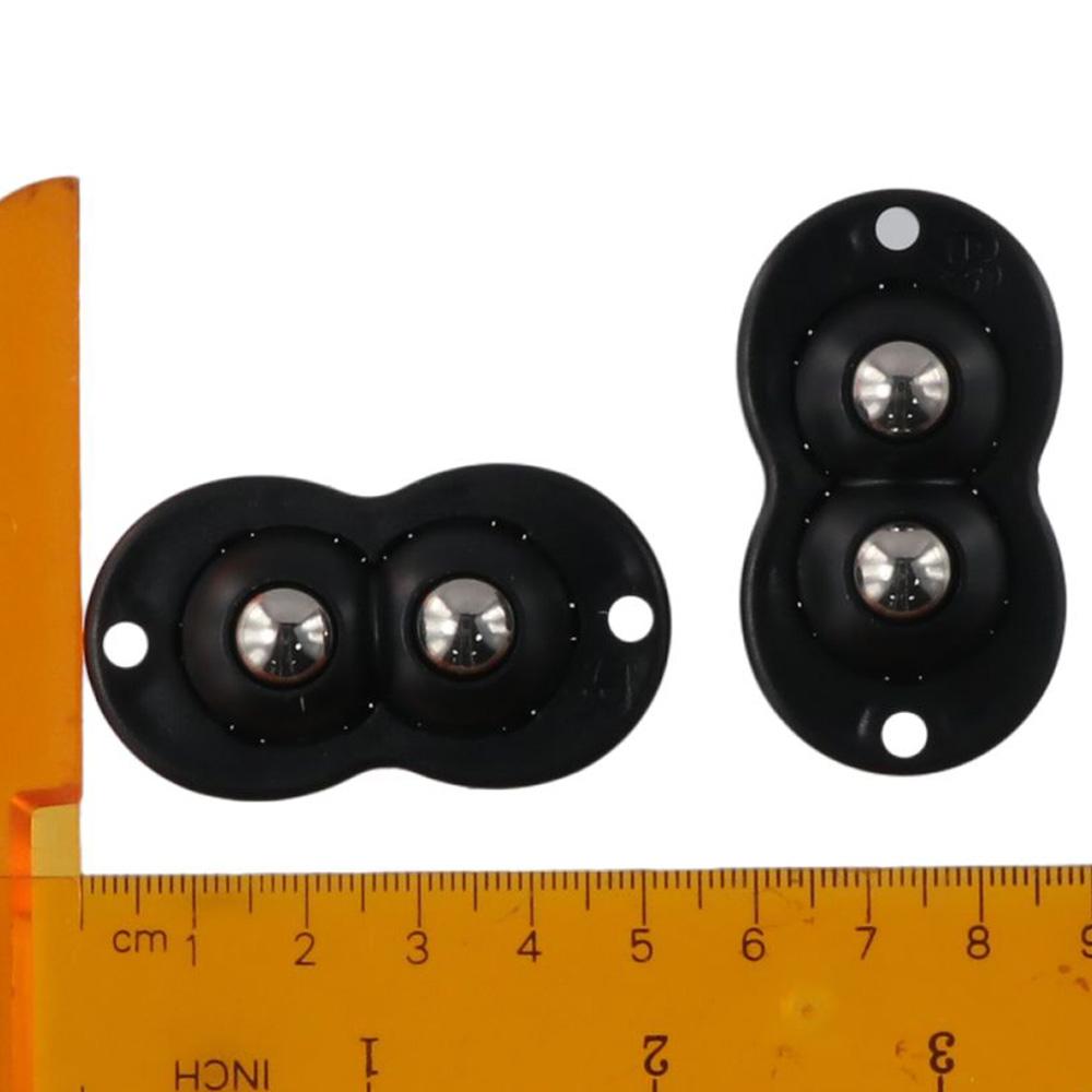 4Pcs Small Double Bead Universal Wheel Stainless Steel Appliance Wheels Mini Roller  Furniture Box