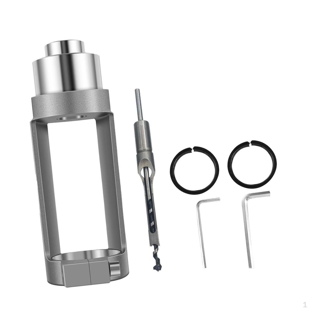 Adapter for Square Drill with Length 15 Cm, Furniture Construction Tool, Mortising Attachment