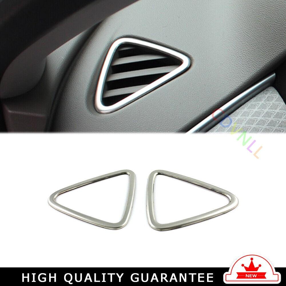 Dashboard Upper Air Outlet Vent Trim For Chevrolet Malibu 2016-2021 Silver Steel