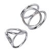 Stainless Steel Penis Ring Three-Ring Sex Toys Sex Tools Couple Passion Climax Adult Toys Lower Body Training Aid