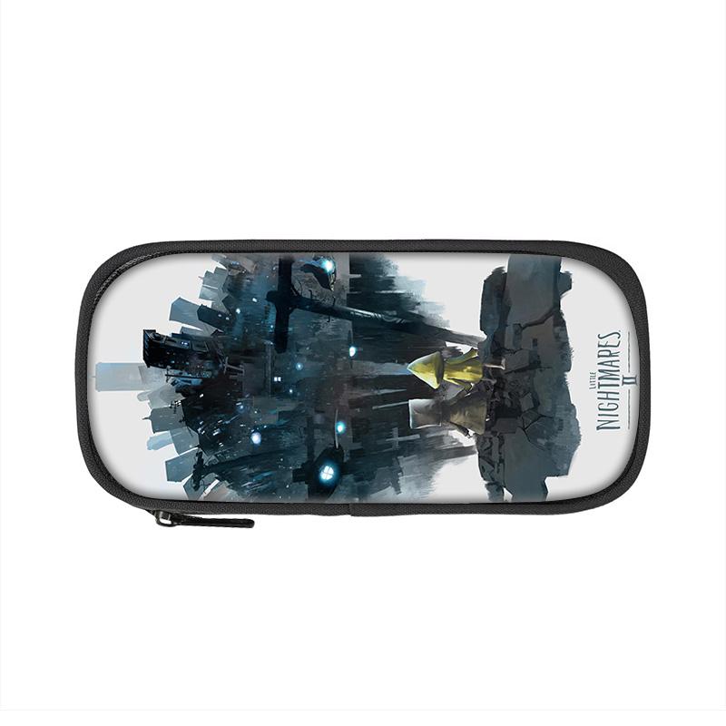 Little Nightmares Pencil Case, Large Capacity, Lightweight, Cartoon Print, New School Style for Male and Female Students
