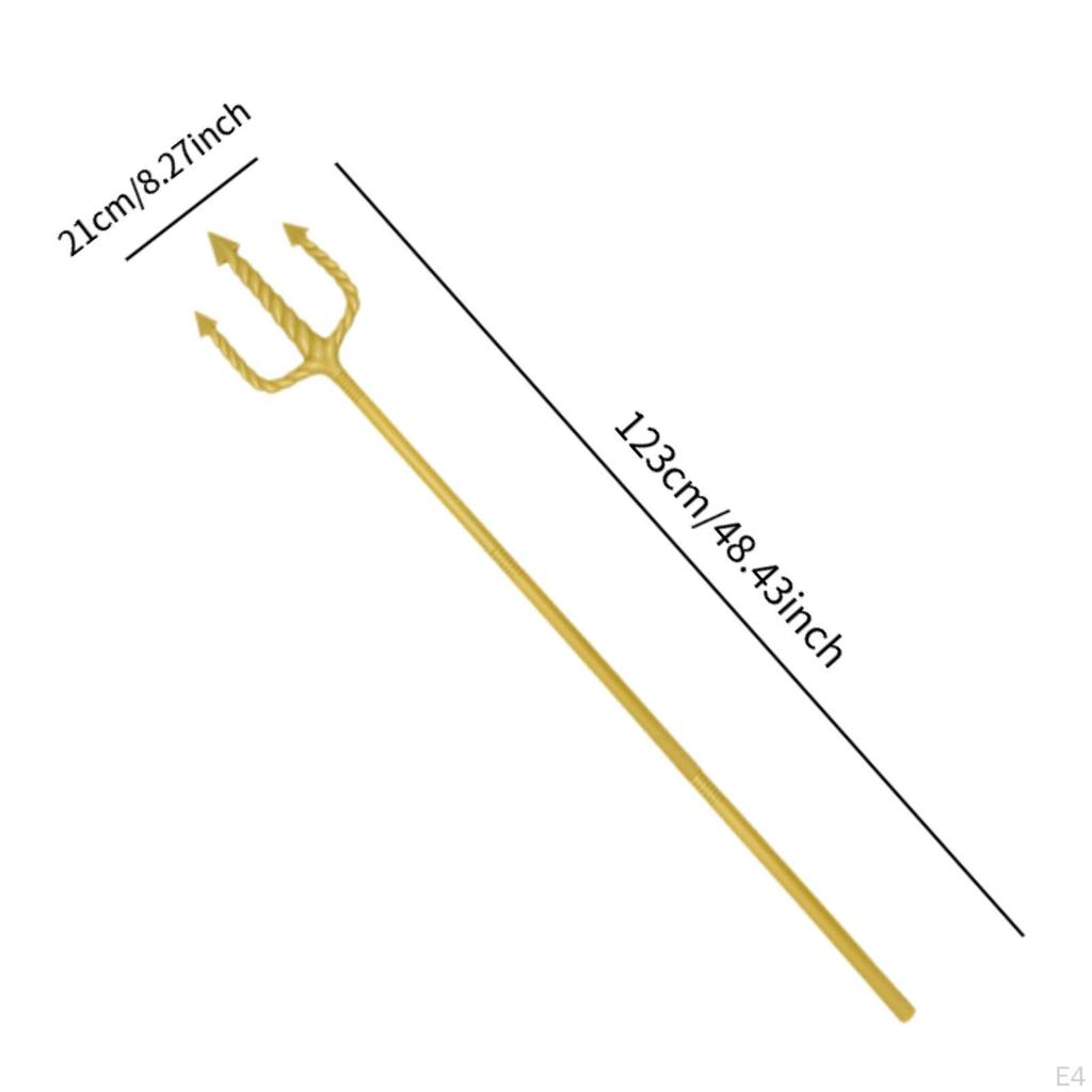 Trident kostiumo aksesuaras 48 colių dekoravimo dovanos Cosplay žaislas Poseidon Prop