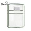 Multi-purpose Storage Kits Transparent Nylon Document Bag, Portable Lightweight Mesh File Organizer with Zipper Pouches And Strap, Large Capacity