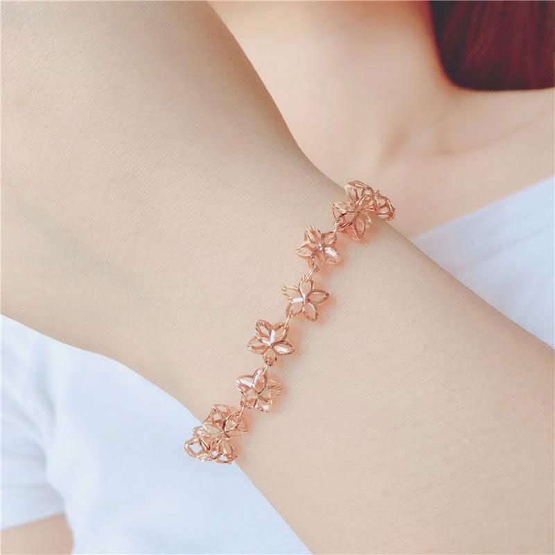 Purple Gold Simple Star Lianxing Bracelet Plated Rose Gold Jewelry Women'S High-End Temperament