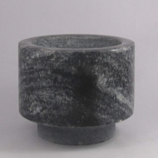 Mortar Pestle Rasnita din piatra naturala pentru condimente, condimente, paste guacamole