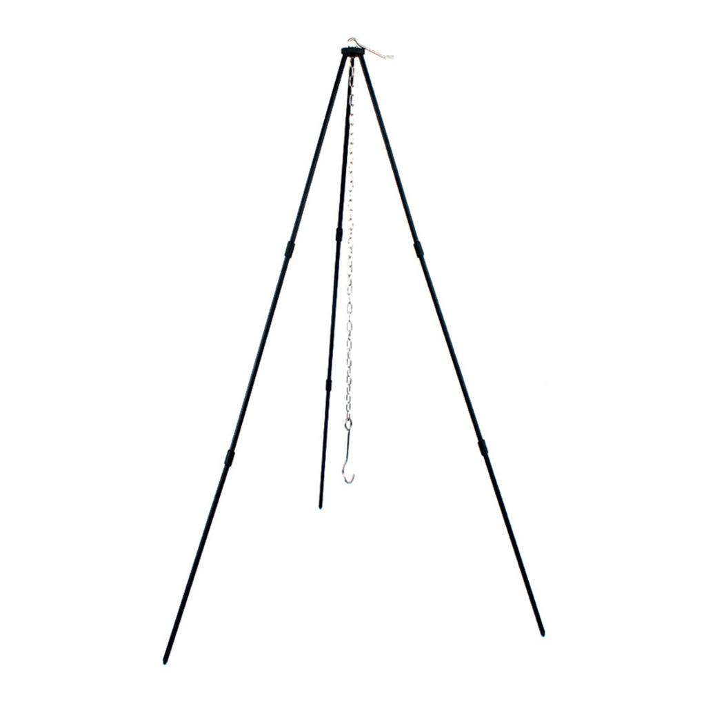 Cooking Tripod Foldable Campfire Tripod with Chain and Carrying Bag Aluminum Alloy for Outdoor