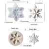 Flexible Silicone Snowflake Mold Set For Seasonal Baking And Decorative Craft Handmade Gifts Making Mould