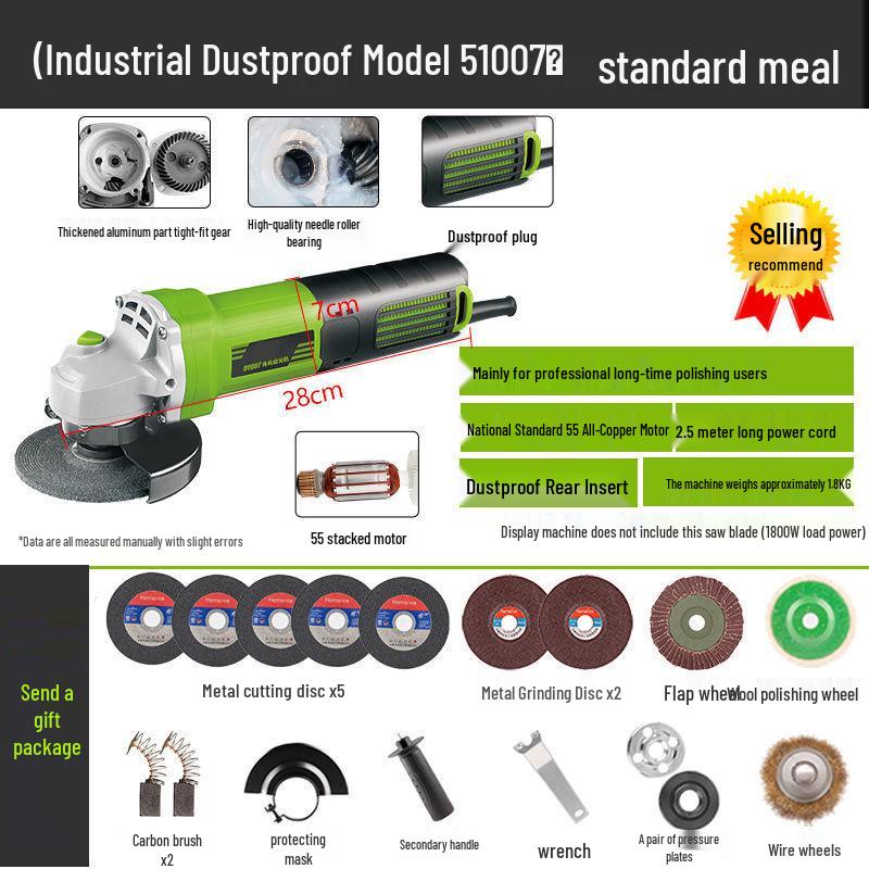Adjustable Speed High-Power Electric Grinder and Polisher