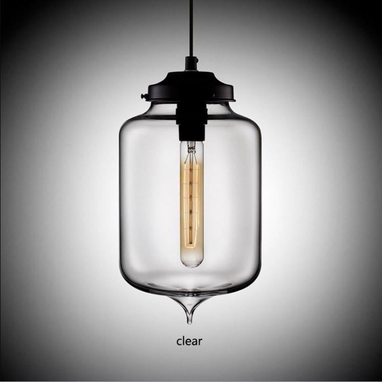 Modern Minimalist Glass Chandelier E27/E26 LED Living Room Kitchen Clothing Store Loft Balcony Lighting