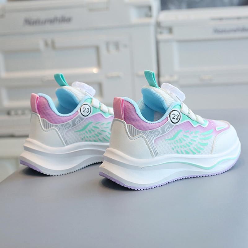 Kinder Sneakers Jungen Mädchen Freizeitschuhe Drehknöpfe Laufschuhe Weiche Sohlen Baby Mesh Schuhe Singles