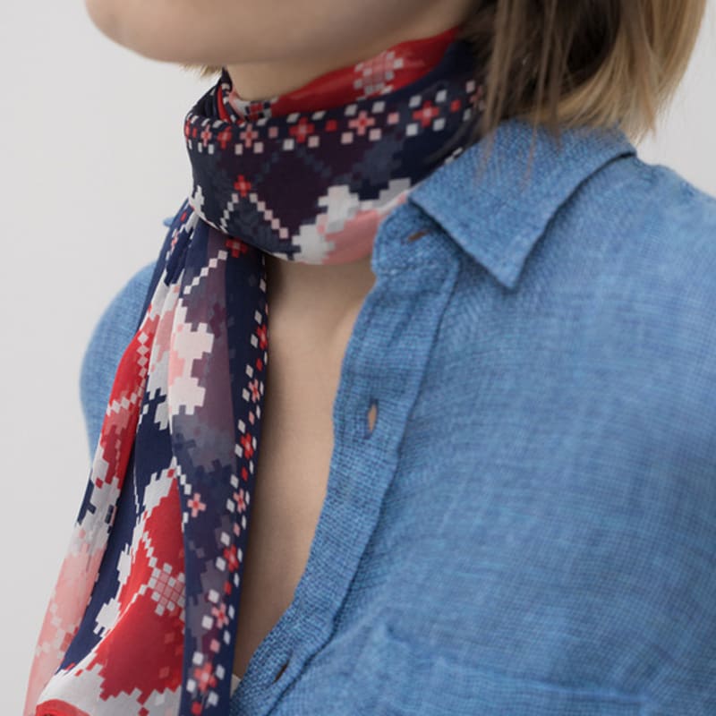 BB’DE SOLI’DE Claire Silk Tie Scarf (3color)