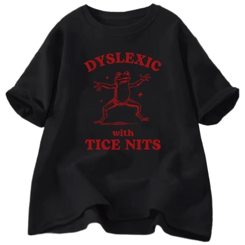 Neues Europäisches Und Amerikanisches Stil Gedrucktes Bequemes Und Atmungsaktives Rundhals Reines Baumwoll-T-Shirt Geeignet Für Sowohl Unisex Als Auch Unisex