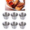 6 Pcs 70ml Stainless Steel Wine Glass Leakproof Stainless Steel Sauce Cups  Home Use