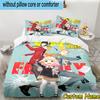 3pcs Custom Name Spy Family Adventure Bedding Set Includes 1 Duvet Cover & 2 Pillowcases for All Seasons Dormitory Home Decor Christmas gifts