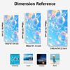 1Pc Summer Fresh Sky Blue Foamy Print Beach Towel Soft Absorbent Quick Dry Beach Holiday Bath Towel Wrap Scarf