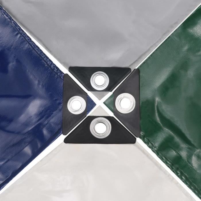 VidaXL Bâche 650 g / m² 4 x 7 m Gris