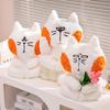 New Cute Cartoon Working Cat Doll Funny and Cute Cat Doll Girl Plush Toy