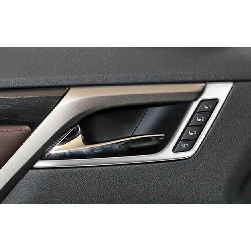 Matte Silver Interior Door Lock Switch Frame Trim For Lexus RX350 450h 2016-2022