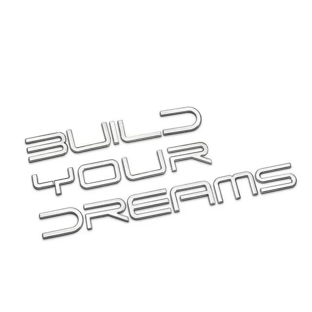 Car Logo Metal Modification BYD ATTO 3 Han Don Build Your Dream Letter Decoration Sticker for BYD Series Car Logo Tail Tag