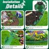10M L Shaped Lawn Edging Heavy Duty Landscape Border for Grass Gravel Separation Pavement Edge Restraint DIY Garden Barrier