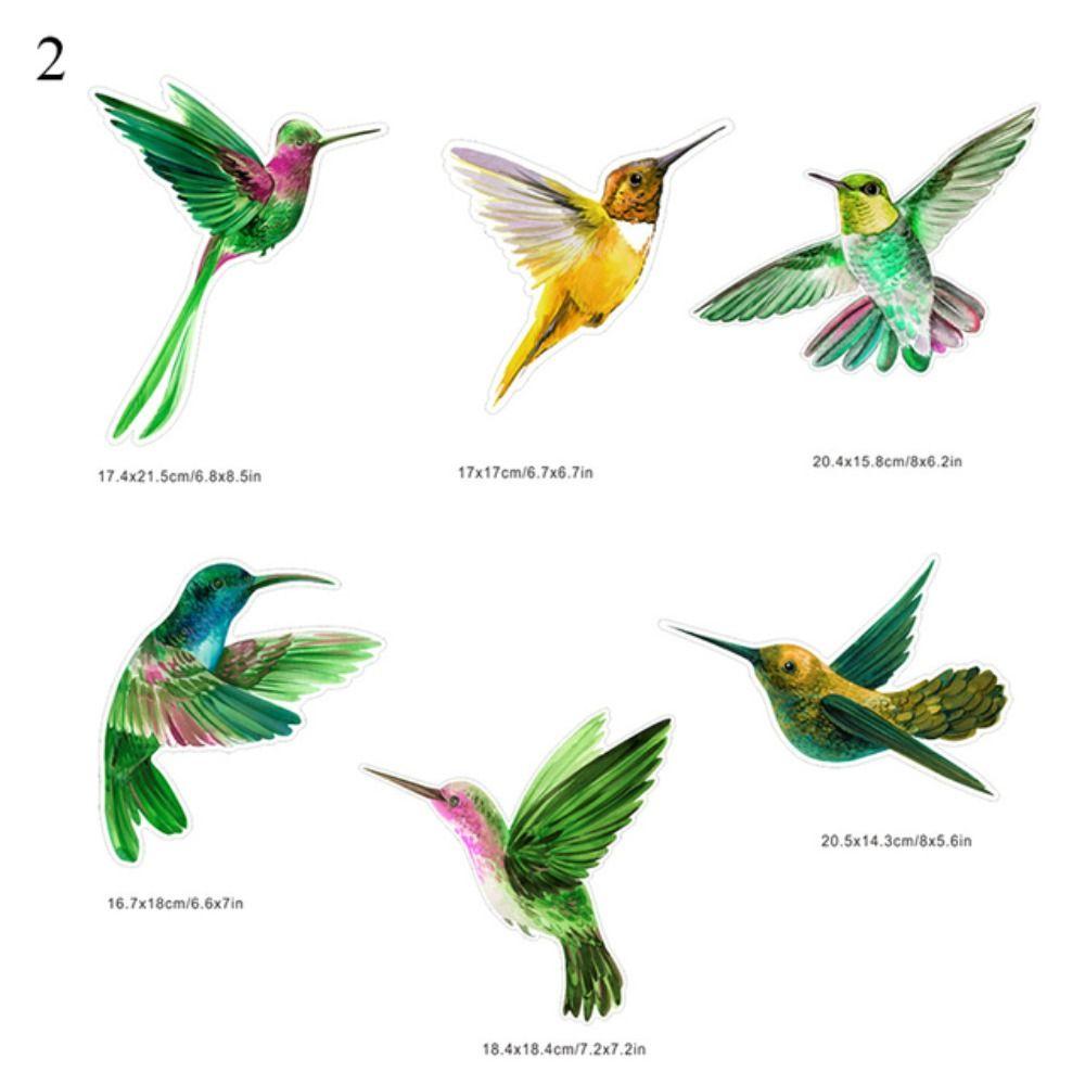 Adhesive Home Decor Electrostatic Hummingbird Stickers Window Film Glass Sticker Painting Decals