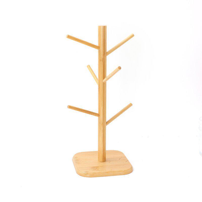 Bamboo Tree-Shape Mug Rack for Kitchen and Living Room