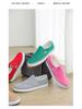 2025 Spring Classic Slip-On Shoes: Women's Low-Top, Solid Color & Men's Korean Style Canvas Shoes