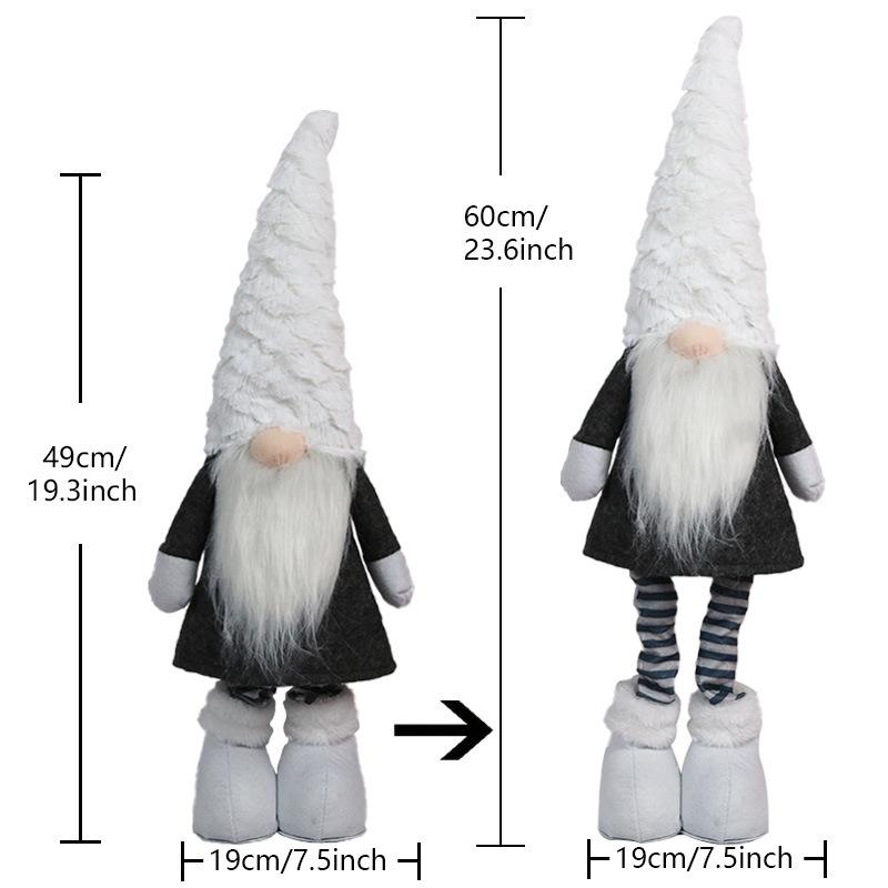 Christmas Decoration Telescopic Gnome Doll Faceless Elder Nordic Gonk Gandalf Window Ornament