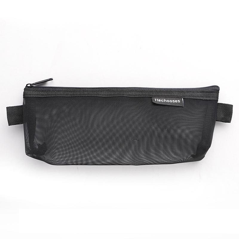 

HE CHOOSES D034 Nylon Mesh Pencil Storage Bag Student Stationery Bag