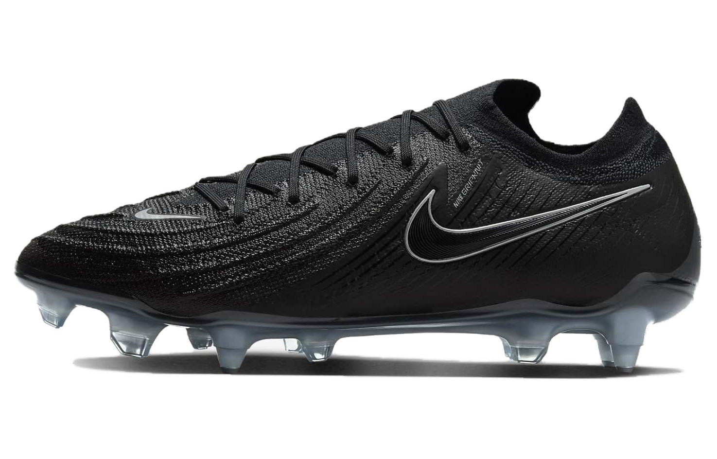

Nike Phantom GX SG Soft Ground Cushioning Slip Resistant Soccer Shoes Unisex Black Blue FJ2586-001 38.5