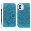For Honor 400 Lite Case PU Leather Mandala Imprinted Design Wallet Phone Cover