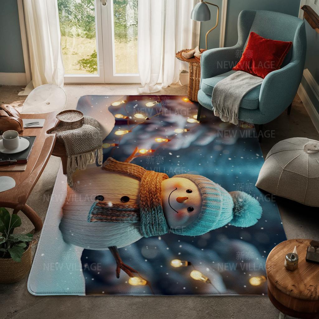 Koberec ke vchodu do domu Rohožka ke dveřím do domu Obývací pokoj Vana Koupelna Protiskluzové koberce s absorpcí vody vana Veselé Vánoce zima