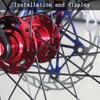 16Pcs 251mm-269mm MTB Mountain Bicycle Bike Wheel Steel Spokes Parts with Caps